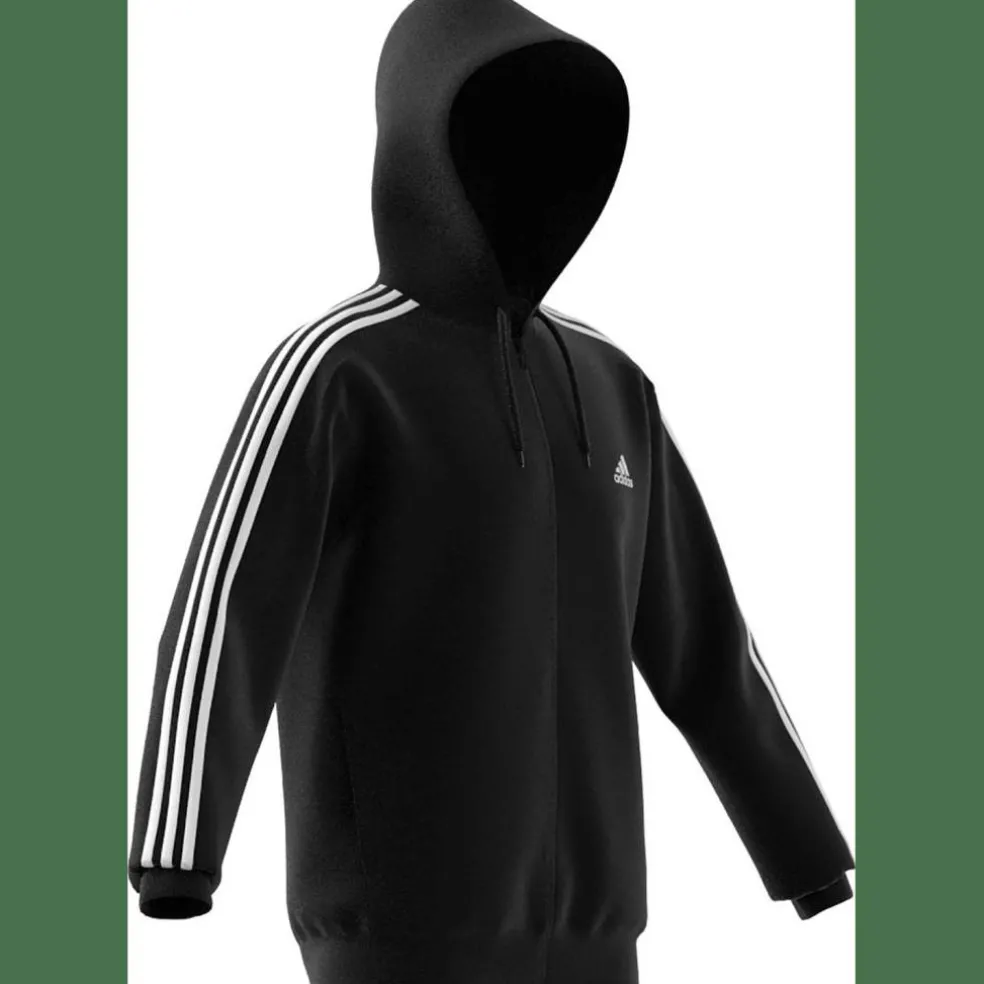 Essentials 3-Streifen Kapuzenjacke Herren Kapuzensweater