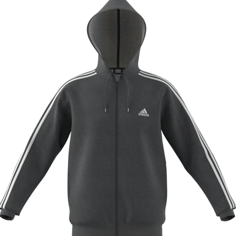 Essentials 3-Streifen Kapuzenjacke Herren Kapuzensweater