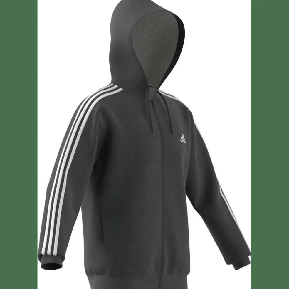 Essentials 3-Streifen Kapuzenjacke Herren Kapuzensweater