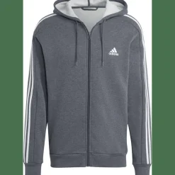 Essentials 3-Streifen Kapuzenjacke Herren Kapuzensweater