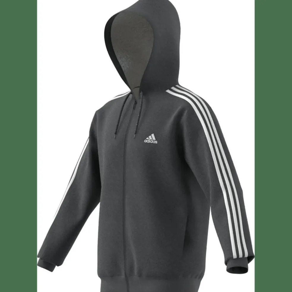 Essentials 3-Streifen Kapuzenjacke Herren Kapuzensweater