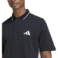 Essentials 3-Streifen Piqué Herren Poloshirt
