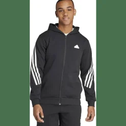 Future Icons 3-Streifen Kapuzenjacke Herren Kapuzensweater