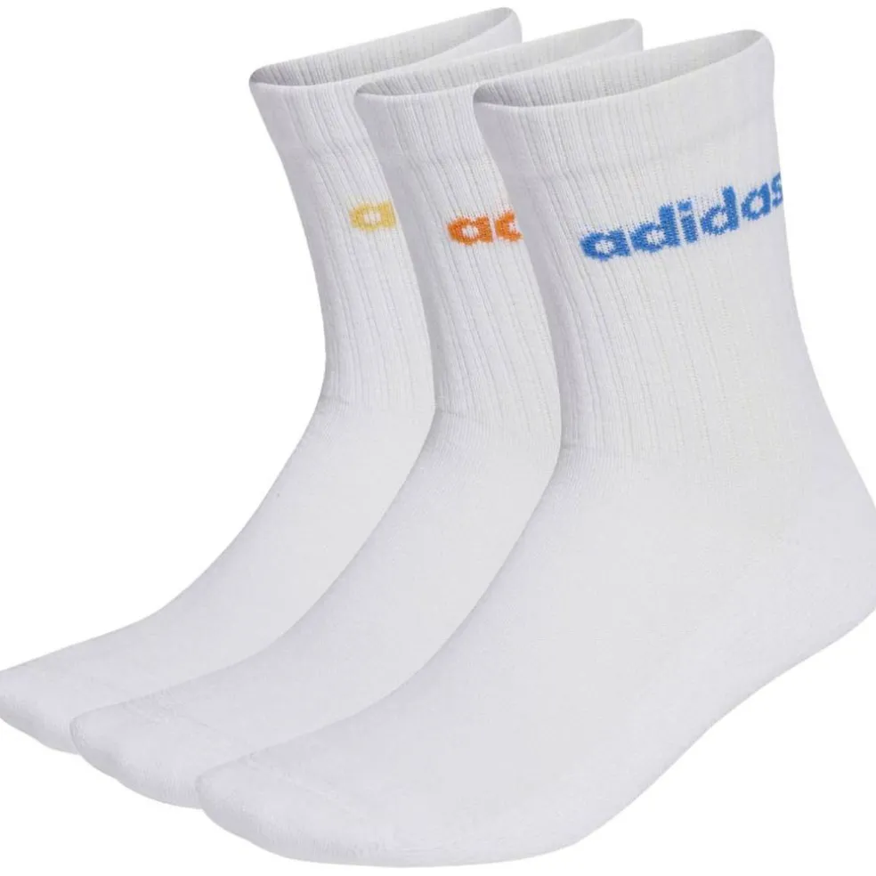 Linear Crew Cushioned 3er-Pack Unisex Socken