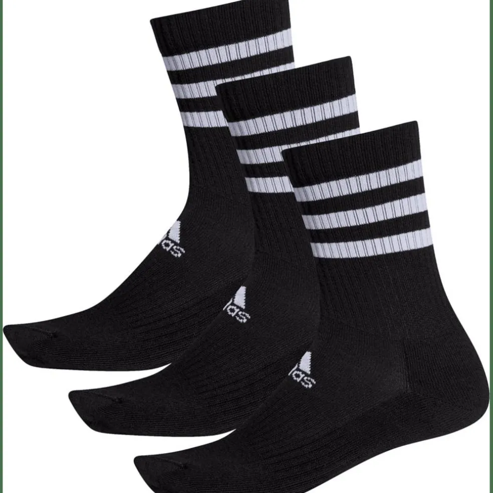 3-Streifen Cushioned Crew 3er-Pack Unisex Socken