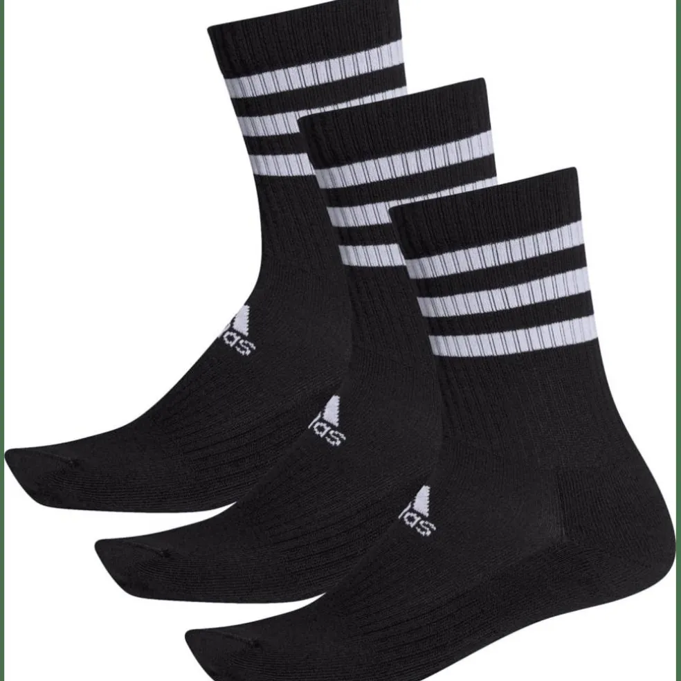 3-Streifen Cushioned Crew 3er-Pack Unisex Socken