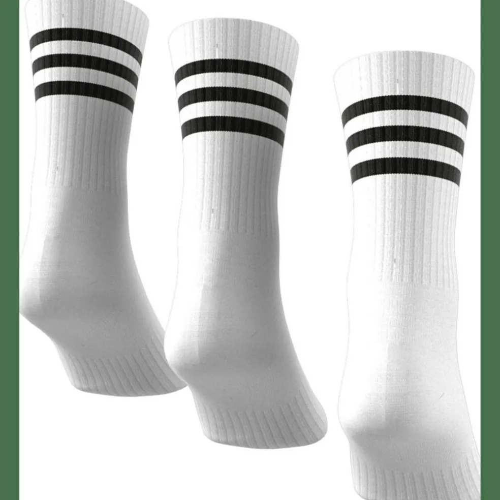 3-Streifen Cushioned Crew 3er-Pack Unisex Socken