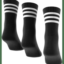 3-Streifen Cushioned Crew 3er-Pack Unisex Socken