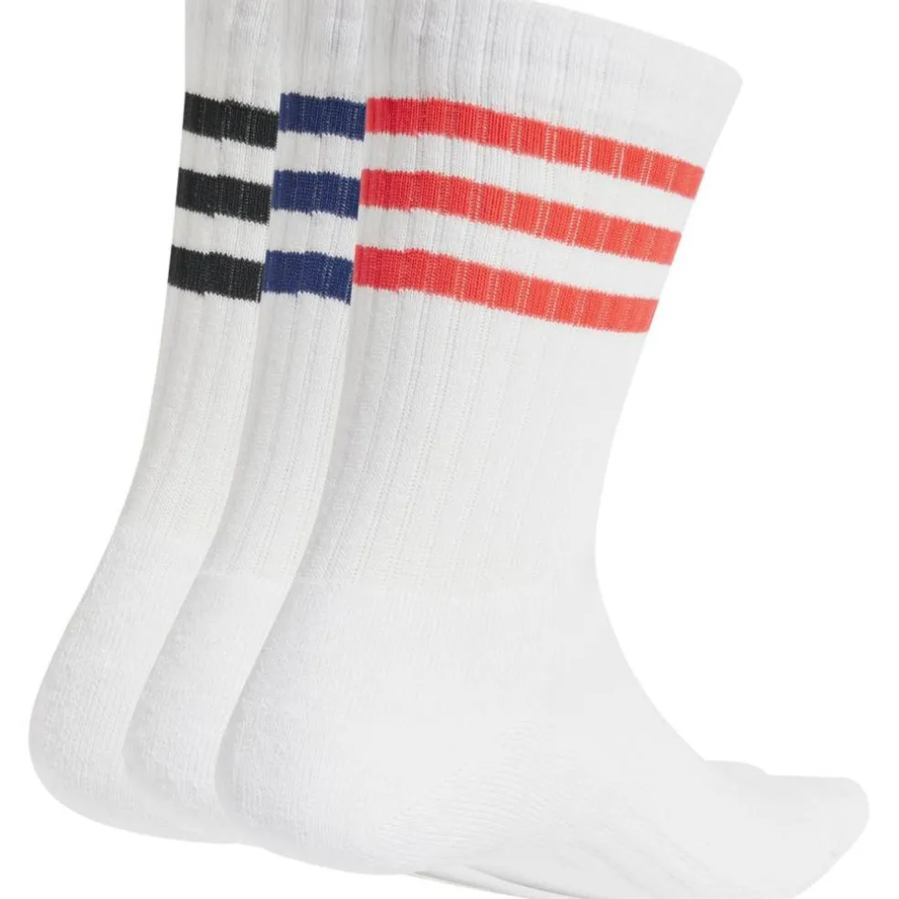 3-Streifen Cushioned Crew 3er-Pack Unisex Socken
