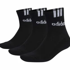 3-Streifen Linear Half-Crew Cushioned 3er-Pack Unisex Socken