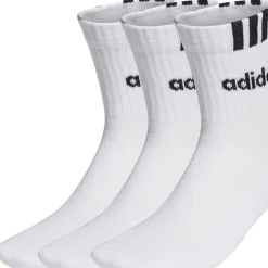 3-Streifen Linear Half-Crew Cushioned 3er-Pack Kinder Socken
