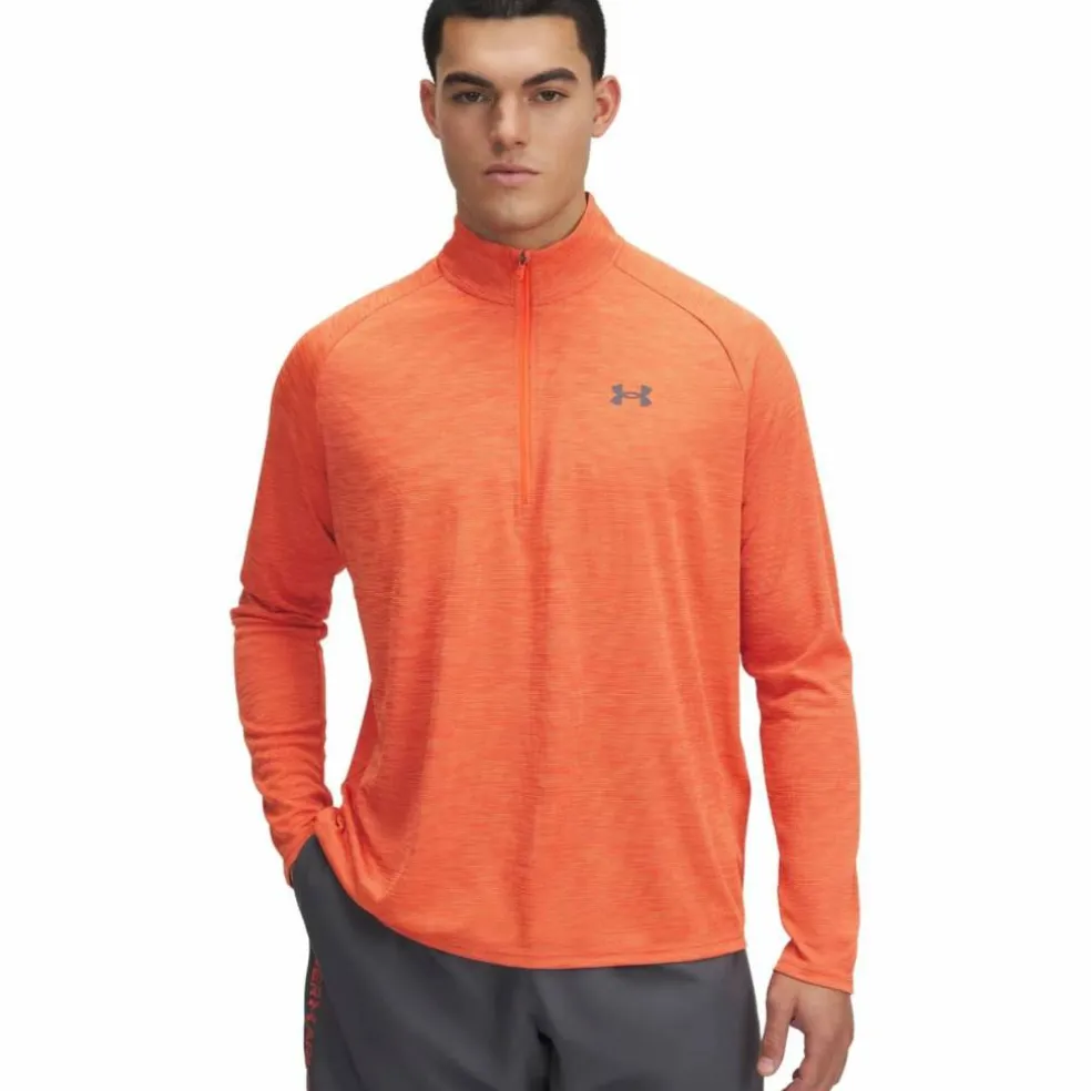 Tech Textured Half-Zip Herren Sweatshirt