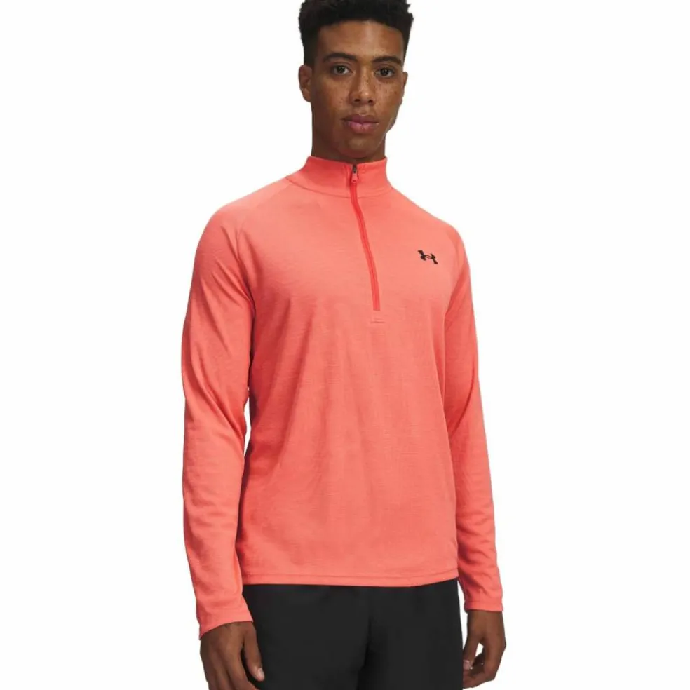 Tech Textured Half-Zip Herren Sweatshirt