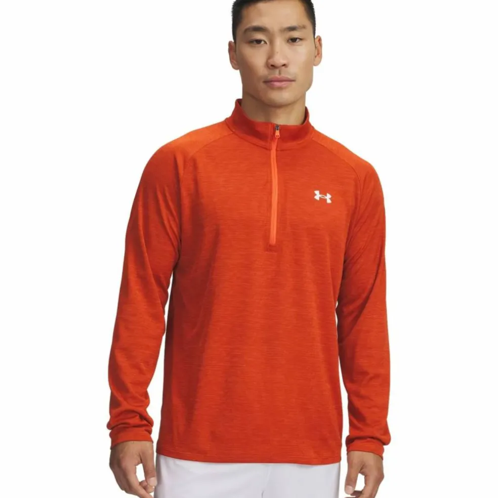 Tech Textured Half-Zip Herren Sweatshirt