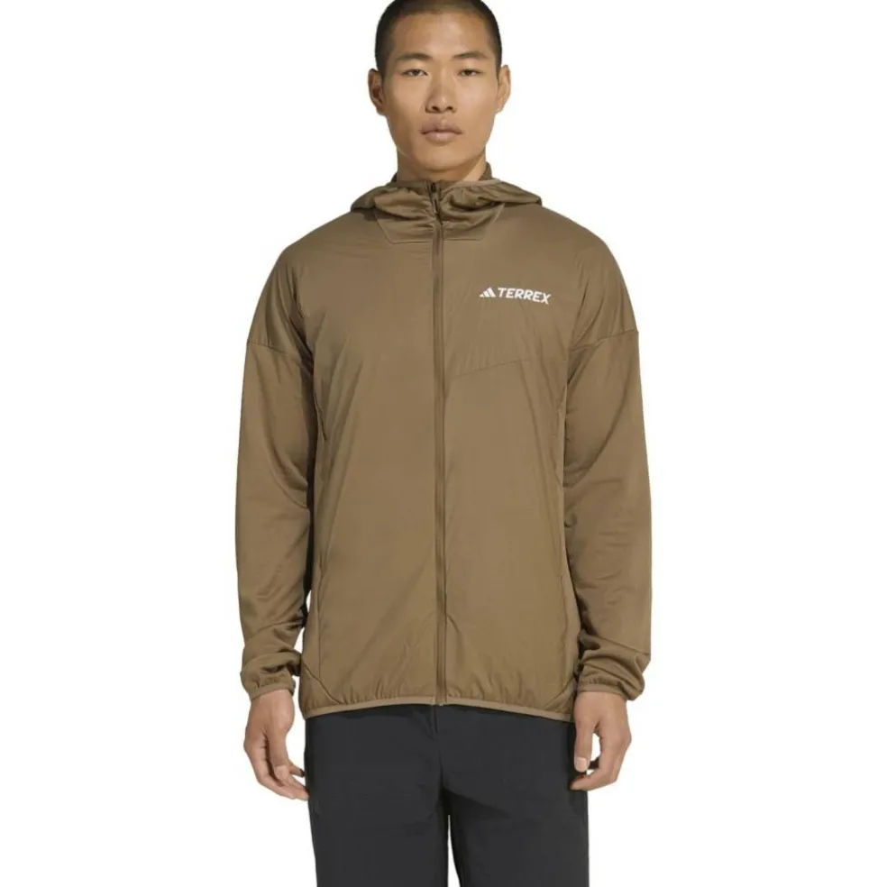 Terrex Xperior Climawarm+ Wind Light Fleece Hooded Herren Midlayer