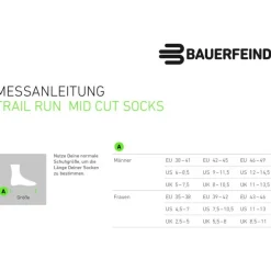 Trail Run Mid Cut Herren Socken