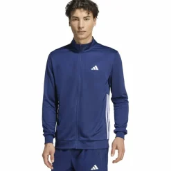 Workout Essentials All-Set 3-Stripes Knit Track TOP Herren Jacke