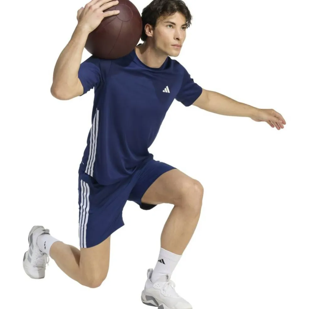 Workout Essentials Base 3-Stripes T-Shirt Herren T-Shirt