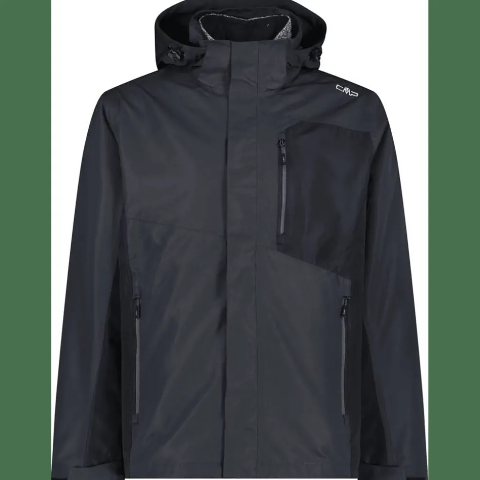 Zip Hood Detachable Inner Herren Doppeljacke